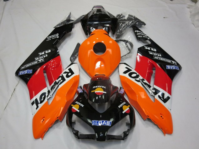 Vibrant Repsol Avec Des Logos 2004-2005 Honda CBR1000RR Carénage Moto Vibrant Repsol Avec Des Logos 2004-2005 Honda CBR1000RR Carénage Moto