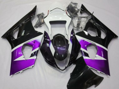 Violet Brillant & Blanc 2003-2004 Suzuki GSXR 1000 Carénage Moto