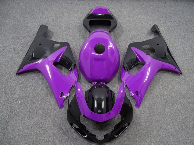 Violet Brillant & Noir 2001-2003 Suzuki GSXR 600-750 Carénage Moto