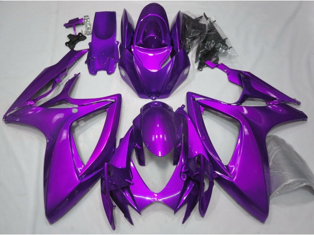 Violet Brillant Uni 2006-2007 Suzuki GSXR 600-750 Carénage Moto Violet Brillant Uni 2006-2007 Suzuki GSXR 600-750 Carénage Moto