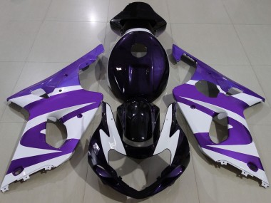 Violet Foncé 2000-2002 Suzuki GSXR 1000 Carénage Moto