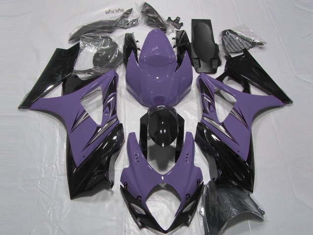 Violet Foncé & Noir 2007-2008 Suzuki GSXR 1000 Carénage Moto Violet Foncé & Noir 2007-2008 Suzuki GSXR 1000 Carénage Moto