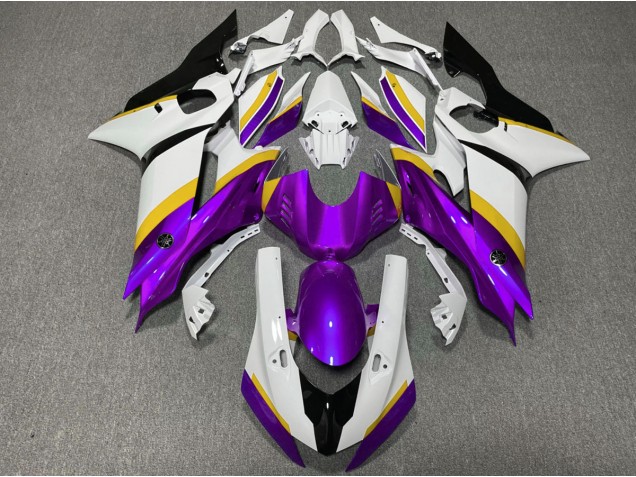 Violet & Jaune Brillant 2017-2021 Yamaha R6 Carénage Moto Violet & Jaune Brillant 2017-2021 Yamaha R6 Carénage Moto