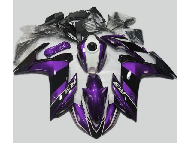 Violet & Noir Brillant 2015-2018 Yamaha R3 Carénage Moto Violet & Noir Brillant 2015-2018 Yamaha R3 Carénage Moto