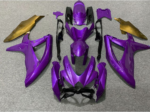 Violet & Or 2008-2010 Suzuki GSXR 600-750 Carénage Moto Violet & Or 2008-2010 Suzuki GSXR 600-750 Carénage Moto