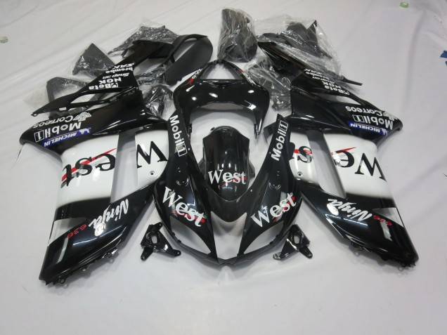 West 2007-2008 Kawasaki ZX6R Carénage Moto