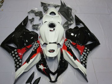 Éclaboussures Rouges & Noires 2009-2012 Honda CBR600RR Carénage Moto