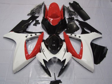 Étoile Rouge 2006-2007 Suzuki GSXR 600-750 Carénage Moto